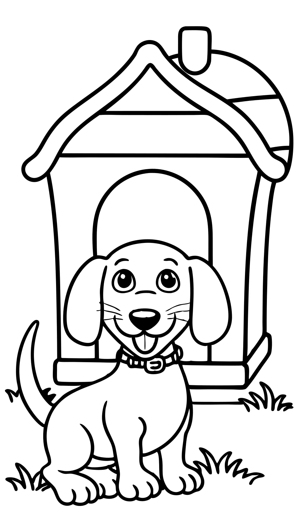 coloriages de chien weenie